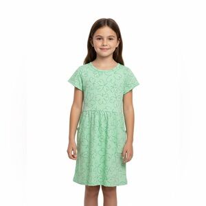 Target Mint Green Kids Dress with Floral Design